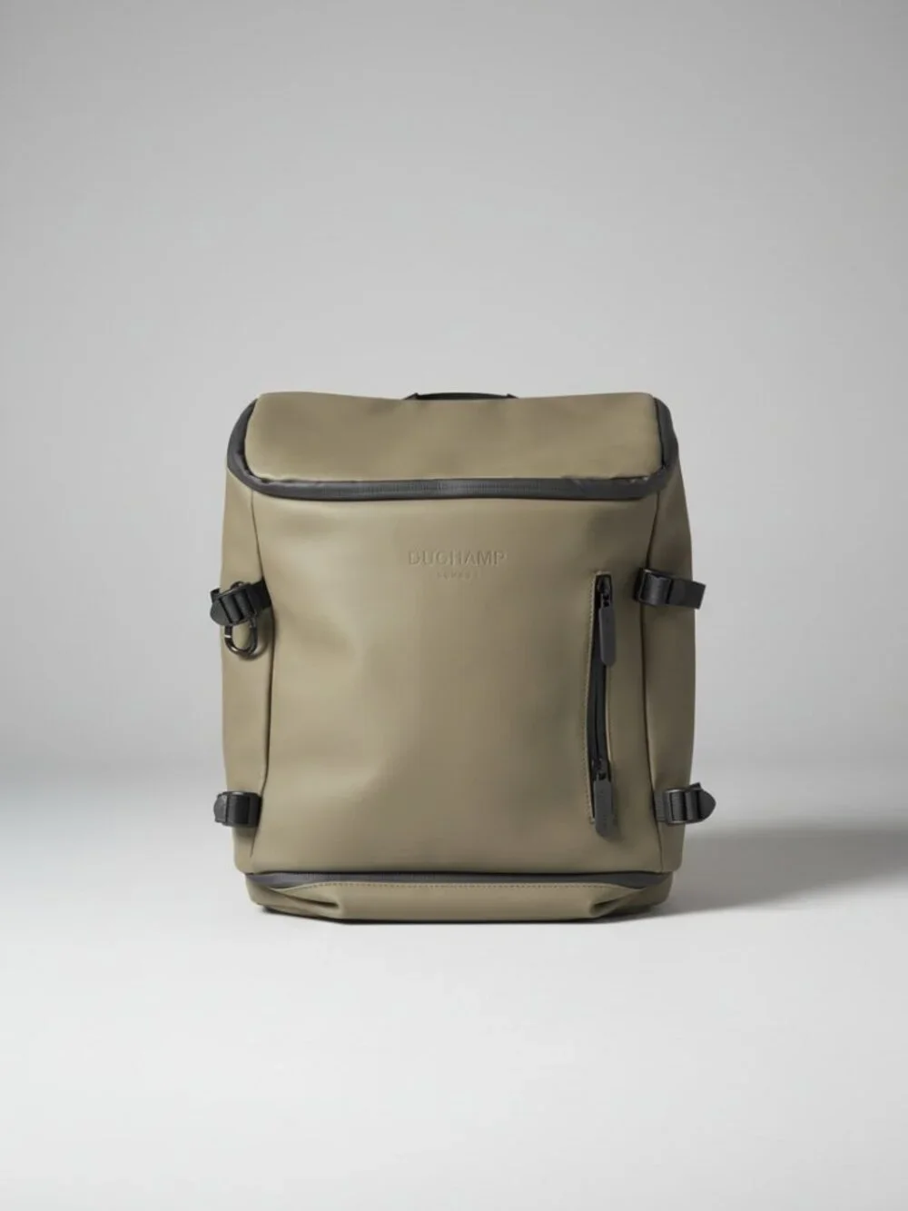Duchamp London Waterproof Roll-Top Laptop Backpack Taupe Beige Commuter Travel B